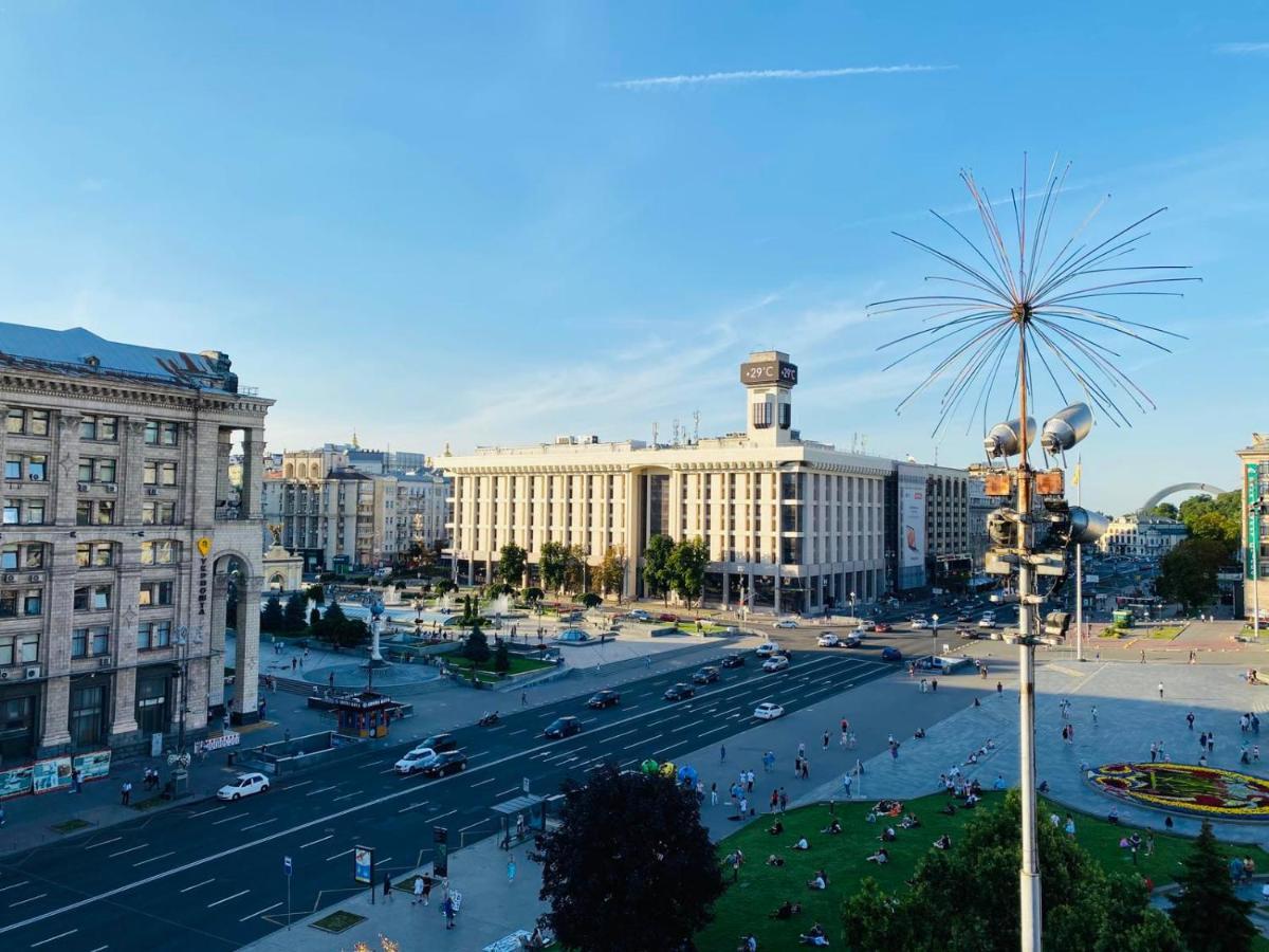 Amazing View Of Independence Square Leilighet Kiev Eksteriør bilde