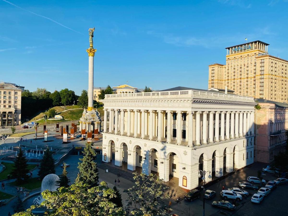Amazing View Of Independence Square Leilighet Kiev Eksteriør bilde